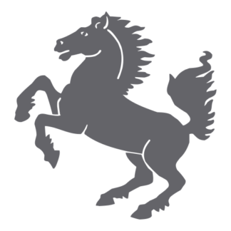 Horse Stallion Decal (Grey)
